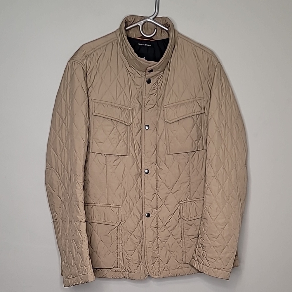 Schneiders Salzburg Mens Beige Quilted Albert Puffer Jacket size 46